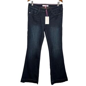 NWT Isaac Mizrahi Sienna fit & flare dark wash blue jeans Women’s Sz 10
